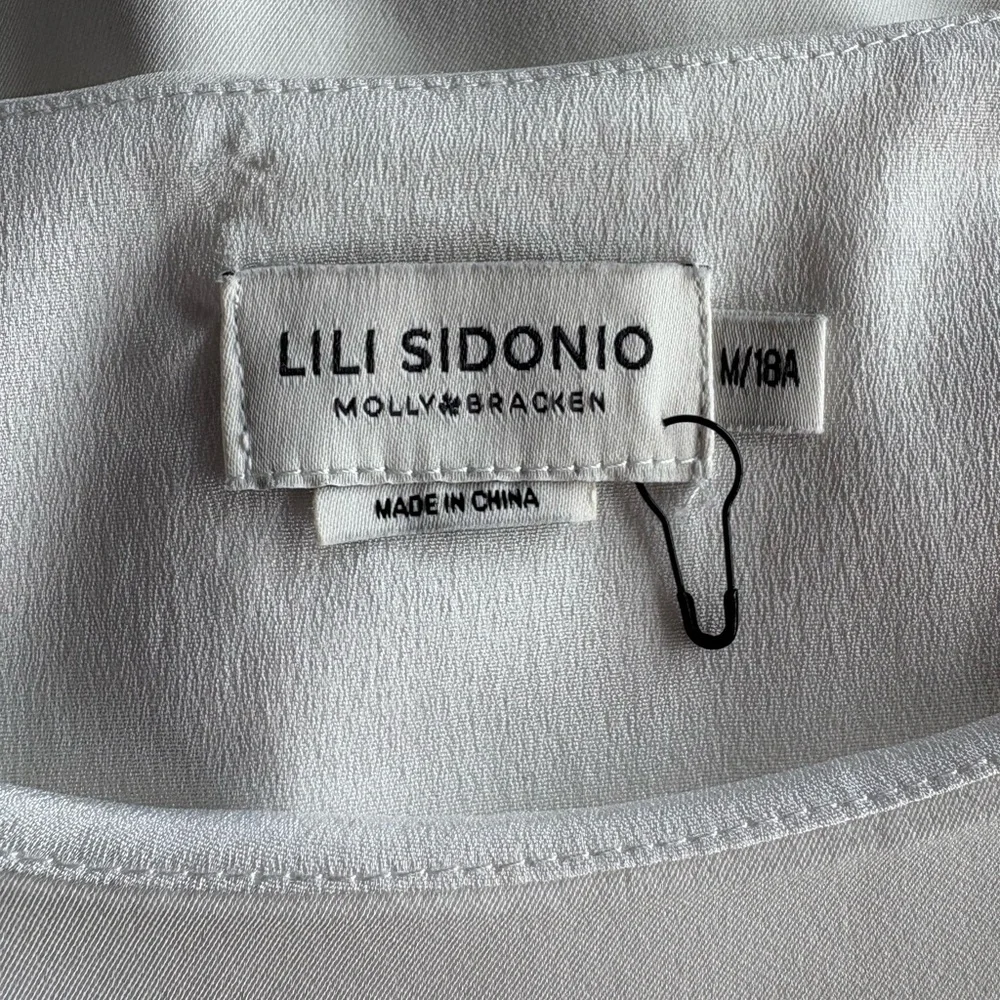 Molly Bracken White Ruffle Sleeve Dress | Size Medium - Picture 5 of 9